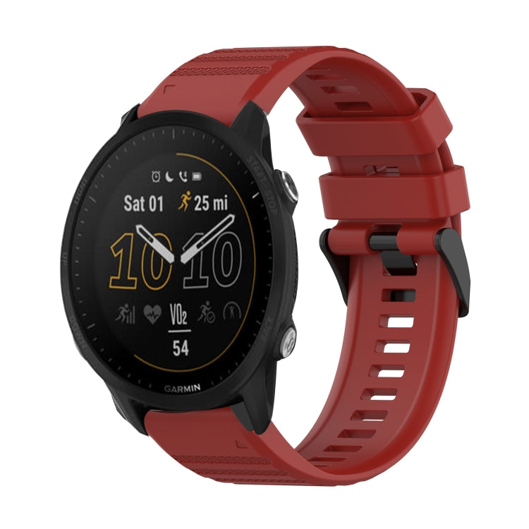 Bracelet de montre en silicone à texture horizontale de 22 mm avec outil de retrait, For Garmin Fenix 6 Sapphire GPS, For Garmin Fenix 5, For Garmin Fenix 5 Plus, For Garmin Quatix 5, For Garmin Quatix 5 Sapphire, For Garmin Forerunner 955             ...