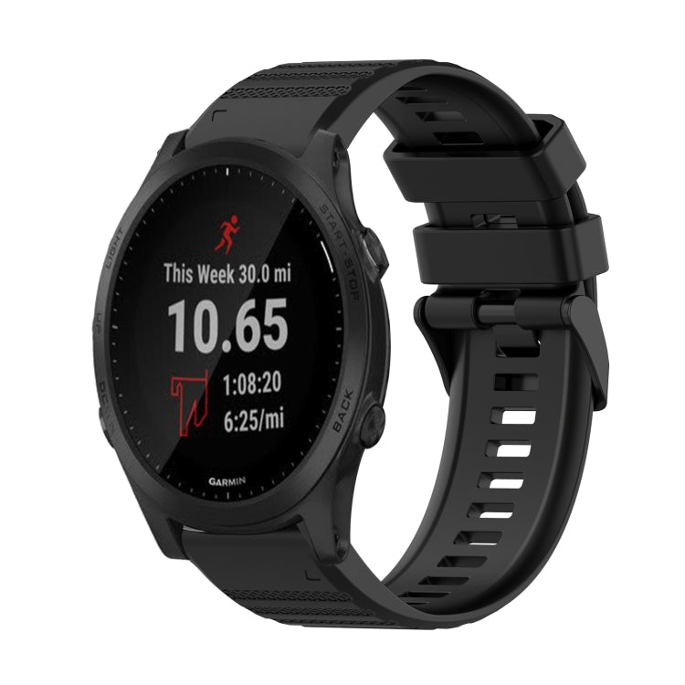 Bracelet de montre en silicone à texture horizontale de 22 mm avec outil de retrait, For Garmin Fenix 6 Sapphire GPS, For Garmin Fenix 5, For Garmin Fenix 5 Plus, For Garmin Quatix 5, For Garmin Quatix 5 Sapphire, For Garmin Forerunner 955             ...