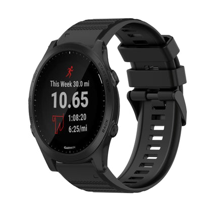 Bracelet de montre en silicone à texture horizontale de 22 mm avec outil de retrait, For Garmin Fenix 6 Sapphire GPS, For Garmin Fenix 5, For Garmin Fenix 5 Plus, For Garmin Quatix 5, For Garmin Quatix 5 Sapphire, For Garmin Forerunner 955             ...