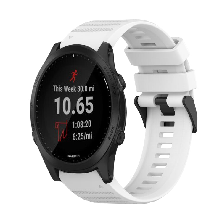Bracelet de montre en silicone à texture horizontale de 22 mm avec outil de retrait, For Garmin Fenix 6 Sapphire GPS, For Garmin Fenix 5, For Garmin Fenix 5 Plus, For Garmin Quatix 5, For Garmin Quatix 5 Sapphire, For Garmin Forerunner 955             ...