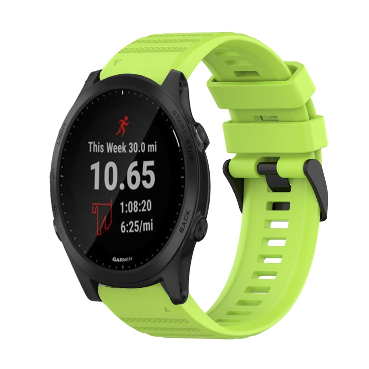 Bracelet de montre en silicone à texture horizontale de 22 mm avec outil de retrait, For Garmin Fenix 6 Sapphire GPS, For Garmin Fenix 5, For Garmin Fenix 5 Plus, For Garmin Quatix 5, For Garmin Quatix 5 Sapphire, For Garmin Forerunner 955             ...