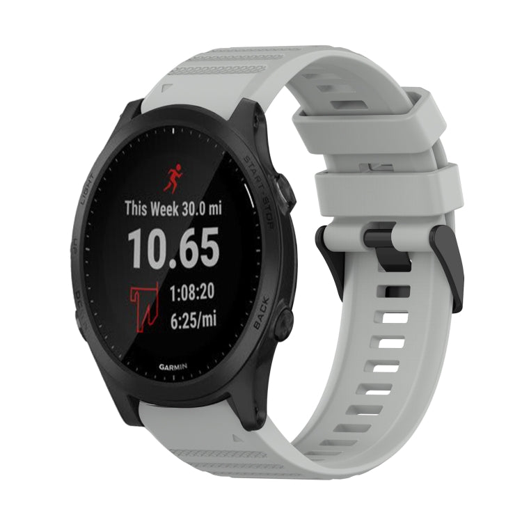 Bracelet de montre en silicone à texture horizontale de 22 mm avec outil de retrait, For Garmin Fenix 6 Sapphire GPS, For Garmin Fenix 5, For Garmin Fenix 5 Plus, For Garmin Quatix 5, For Garmin Quatix 5 Sapphire, For Garmin Forerunner 955             ...
