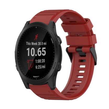 Bracelet de montre en silicone à texture horizontale de 22 mm avec outil de retrait, For Garmin Fenix 6 Sapphire GPS, For Garmin Fenix 5, For Garmin Fenix 5 Plus, For Garmin Quatix 5, For Garmin Quatix 5 Sapphire, For Garmin Forerunner 955             ...