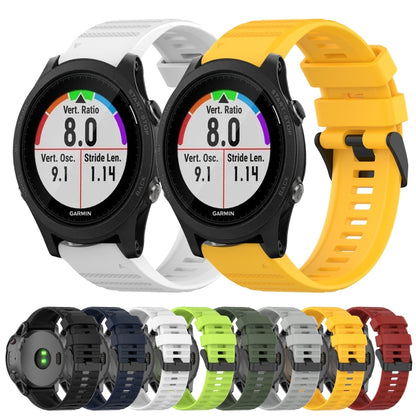 Bracelet de montre en silicone à texture horizontale de 22 mm avec outil de retrait, For Garmin Forerunner 935