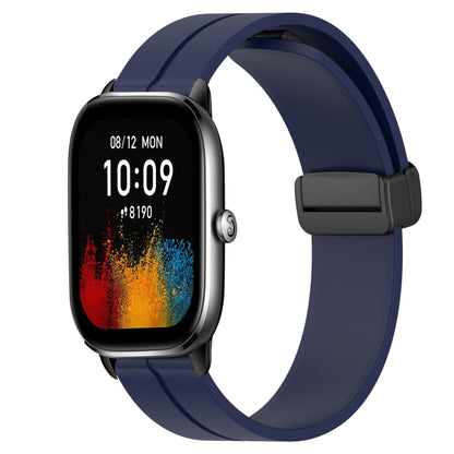 Bracelet de montre en silicone à fermoir magnétique de couleur unie de 20 mm, For Amazfit GTS 4, For Amazfit GTS 3, For Amazfit GTS 2E, For Amazfit GTS 2 Mini, For Amazfit GTS 2, For Amazfit GTS