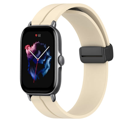 Bracelet de montre en silicone à fermoir magnétique de couleur unie de 20 mm, For Amazfit GTS 4, For Amazfit GTS 3, For Amazfit GTS 2E, For Amazfit GTS 2 Mini, For Amazfit GTS 2, For Amazfit GTS
