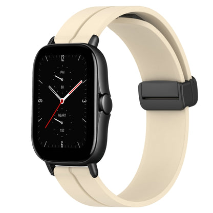 Bracelet de montre en silicone à fermoir magnétique de couleur unie de 20 mm, For Amazfit GTS 4, For Amazfit GTS 3, For Amazfit GTS 2E, For Amazfit GTS 2 Mini, For Amazfit GTS 2, For Amazfit GTS
