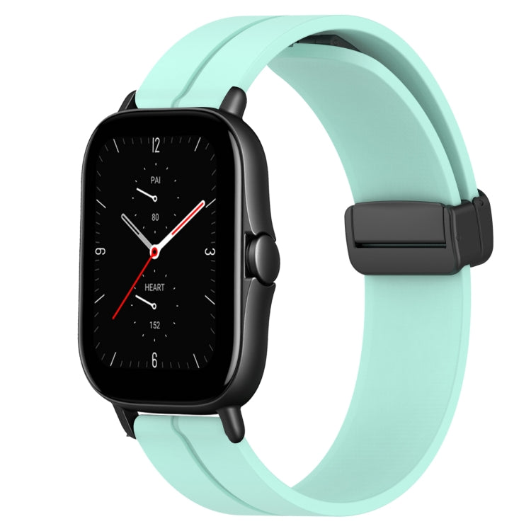 Bracelet de montre en silicone à fermoir magnétique de couleur unie de 20 mm, For Amazfit GTS 4, For Amazfit GTS 3, For Amazfit GTS 2E, For Amazfit GTS 2 Mini, For Amazfit GTS 2, For Amazfit GTS