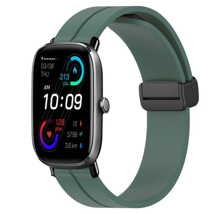 Bracelet de montre en silicone à fermoir magnétique de couleur unie de 20 mm, For Amazfit GTS 4, For Amazfit GTS 3, For Amazfit GTS 2E, For Amazfit GTS 2 Mini, For Amazfit GTS 2, For Amazfit GTS