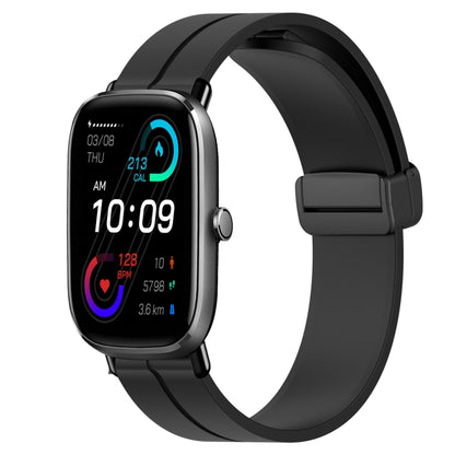 Bracelet de montre en silicone à fermoir magnétique de couleur unie de 20 mm, For Amazfit GTS 4, For Amazfit GTS 3, For Amazfit GTS 2E, For Amazfit GTS 2 Mini, For Amazfit GTS 2, For Amazfit GTS