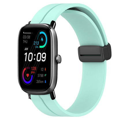Bracelet de montre en silicone à fermoir magnétique de couleur unie de 20 mm, For Amazfit GTS 4, For Amazfit GTS 3, For Amazfit GTS 2E, For Amazfit GTS 2 Mini, For Amazfit GTS 2, For Amazfit GTS