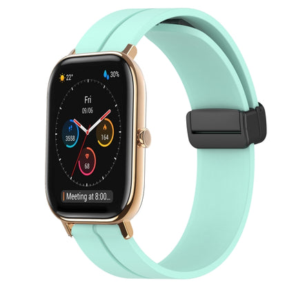 Bracelet de montre en silicone à fermoir magnétique de couleur unie de 20 mm, For Amazfit GTS 4, For Amazfit GTS 3, For Amazfit GTS 2E, For Amazfit GTS 2 Mini, For Amazfit GTS 2, For Amazfit GTS