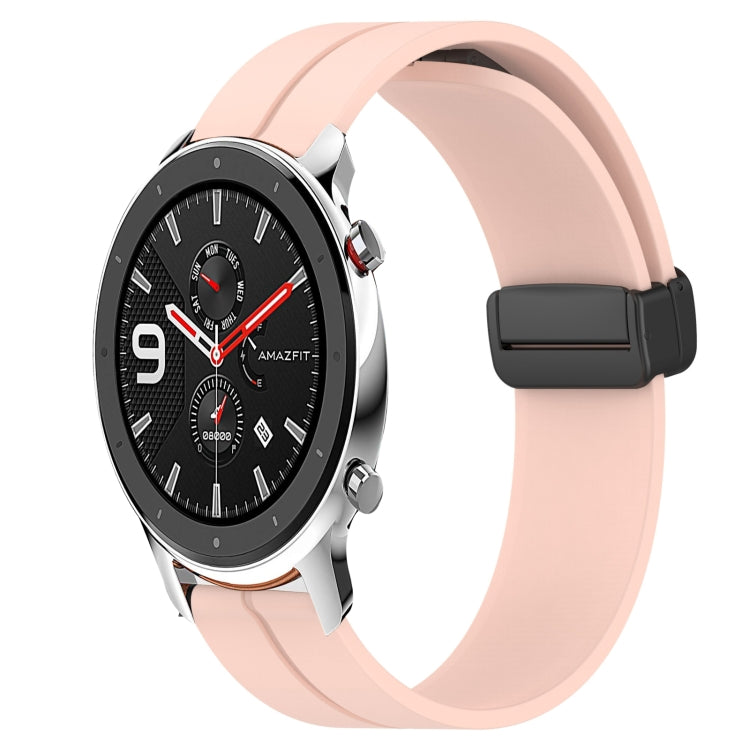 Bracelet de montre en silicone à fermoir magnétique de couleur unie de 20 mm, For Amazfit GTR 42mm, For Amazfit Pop Pro, For Amazfit Pop