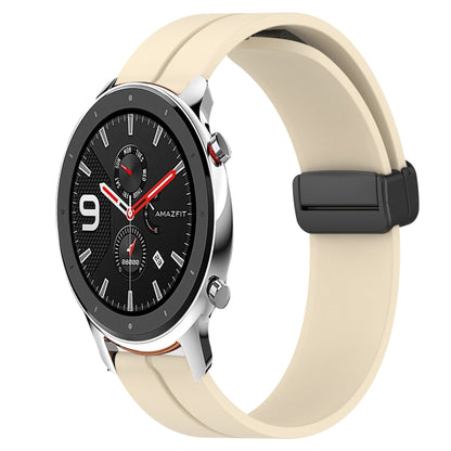 Bracelet de montre en silicone à fermoir magnétique de couleur unie de 20 mm, For Amazfit GTR 42mm, For Amazfit Pop Pro, For Amazfit Pop