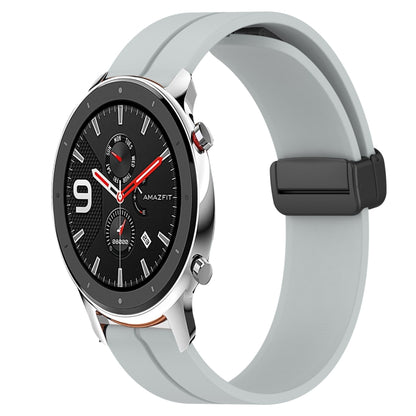 Bracelet de montre en silicone à fermoir magnétique de couleur unie de 20 mm, For Amazfit GTR 42mm, For Amazfit Pop Pro, For Amazfit Pop