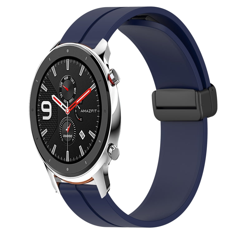 Bracelet de montre en silicone à fermoir magnétique de couleur unie de 20 mm, For Amazfit GTR 42mm, For Amazfit Pop Pro, For Amazfit Pop