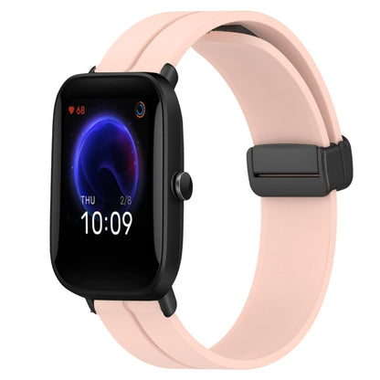 Bracelet de montre en silicone à fermoir magnétique de couleur unie de 20 mm, For Amazfit GTR 42mm, For Amazfit Pop Pro, For Amazfit Pop
