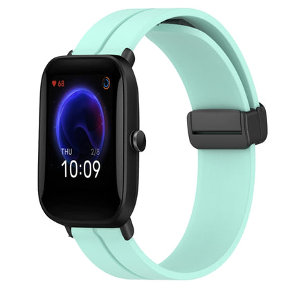 Bracelet de montre en silicone à fermoir magnétique de couleur unie de 20 mm, For Amazfit GTR 42mm, For Amazfit Pop Pro, For Amazfit Pop
