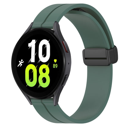Bracelet de montre en silicone à fermoir magnétique de couleur unie de 20 mm, For Samsung Galaxy Watch 5 44mm, For Samsung Galaxy Watch 5 40mm, For Samsung Galaxy Watch 5 Pro 45mm, For Samsung Galaxy Watch4 44mm, For Samsung Galaxy Watch4 40mm         ...