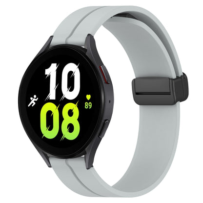 Bracelet de montre en silicone à fermoir magnétique de couleur unie de 20 mm, For Samsung Galaxy Watch 5 44mm, For Samsung Galaxy Watch 5 40mm, For Samsung Galaxy Watch 5 Pro 45mm, For Samsung Galaxy Watch4 44mm, For Samsung Galaxy Watch4 40mm         ...