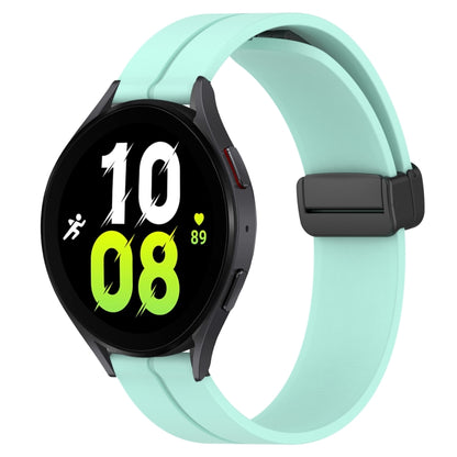 Bracelet de montre en silicone à fermoir magnétique de couleur unie de 20 mm, For Samsung Galaxy Watch 5 44mm, For Samsung Galaxy Watch 5 40mm, For Samsung Galaxy Watch 5 Pro 45mm, For Samsung Galaxy Watch4 44mm, For Samsung Galaxy Watch4 40mm         ...