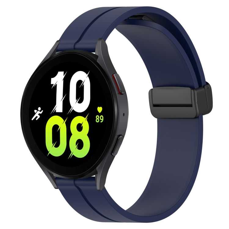 Bracelet de montre en silicone à fermoir magnétique de couleur unie de 20 mm, For Samsung Galaxy Watch 5 44mm, For Samsung Galaxy Watch 5 40mm, For Samsung Galaxy Watch 5 Pro 45mm, For Samsung Galaxy Watch4 44mm, For Samsung Galaxy Watch4 40mm         ...