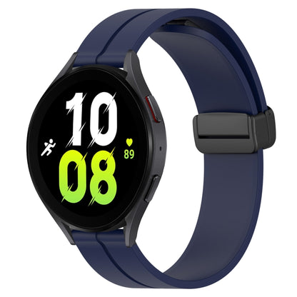 Bracelet de montre en silicone à fermoir magnétique de couleur unie de 20 mm, For Samsung Galaxy Watch 5 44mm, For Samsung Galaxy Watch 5 40mm, For Samsung Galaxy Watch 5 Pro 45mm, For Samsung Galaxy Watch4 44mm, For Samsung Galaxy Watch4 40mm         ...