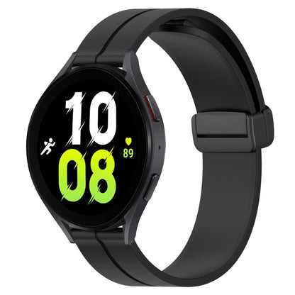 Bracelet de montre en silicone à fermoir magnétique de couleur unie de 20 mm, For Samsung Galaxy Watch 5 44mm, For Samsung Galaxy Watch 5 40mm, For Samsung Galaxy Watch 5 Pro 45mm, For Samsung Galaxy Watch4 44mm, For Samsung Galaxy Watch4 40mm         ...