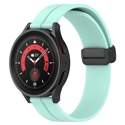 Bracelet de montre en silicone à fermoir magnétique de couleur unie de 20 mm, For Samsung Galaxy Watch 5 44mm, For Samsung Galaxy Watch 5 40mm, For Samsung Galaxy Watch 5 Pro 45mm, For Samsung Galaxy Watch4 44mm, For Samsung Galaxy Watch4 40mm         ...