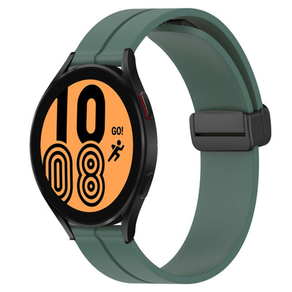 Bracelet de montre en silicone à fermoir magnétique de couleur unie de 20 mm, For Samsung Galaxy Watch 5 44mm, For Samsung Galaxy Watch 5 40mm, For Samsung Galaxy Watch 5 Pro 45mm, For Samsung Galaxy Watch4 44mm, For Samsung Galaxy Watch4 40mm         ...