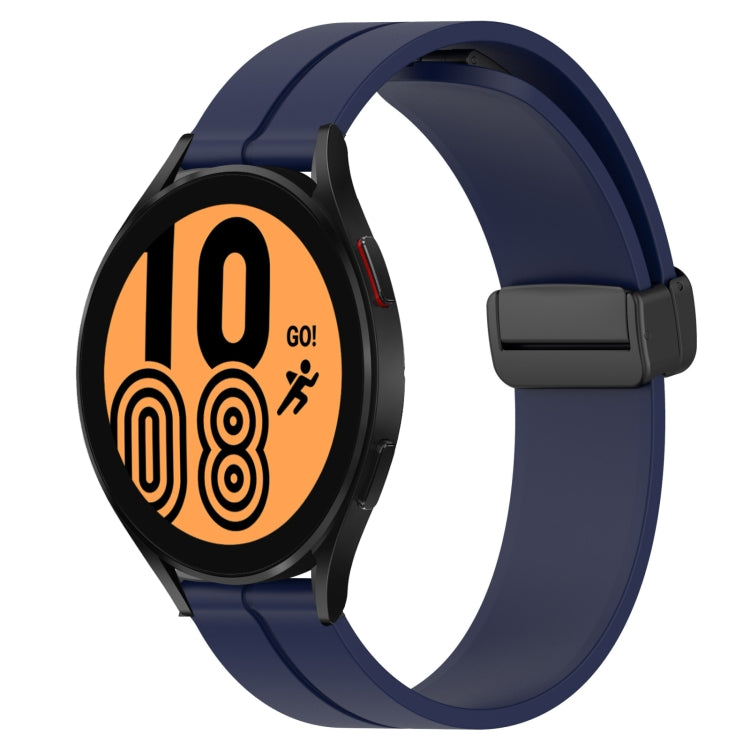 Bracelet de montre en silicone à fermoir magnétique de couleur unie de 20 mm, For Samsung Galaxy Watch 5 44mm, For Samsung Galaxy Watch 5 40mm, For Samsung Galaxy Watch 5 Pro 45mm, For Samsung Galaxy Watch4 44mm, For Samsung Galaxy Watch4 40mm         ...