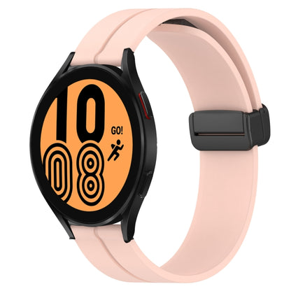 Bracelet de montre en silicone à fermoir magnétique de couleur unie de 20 mm, For Samsung Galaxy Watch 5 44mm, For Samsung Galaxy Watch 5 40mm, For Samsung Galaxy Watch 5 Pro 45mm, For Samsung Galaxy Watch4 44mm, For Samsung Galaxy Watch4 40mm         ...