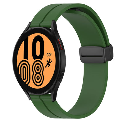 Bracelet de montre en silicone à fermoir magnétique de couleur unie de 20 mm, For Samsung Galaxy Watch 5 44mm, For Samsung Galaxy Watch 5 40mm, For Samsung Galaxy Watch 5 Pro 45mm, For Samsung Galaxy Watch4 44mm, For Samsung Galaxy Watch4 40mm         ...