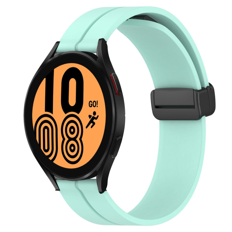 Bracelet de montre en silicone à fermoir magnétique de couleur unie de 20 mm, For Samsung Galaxy Watch 5 44mm, For Samsung Galaxy Watch 5 40mm, For Samsung Galaxy Watch 5 Pro 45mm, For Samsung Galaxy Watch4 44mm, For Samsung Galaxy Watch4 40mm         ...