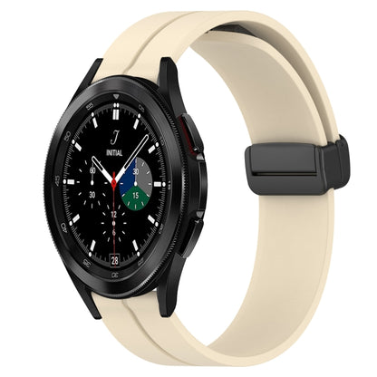 Bracelet de montre en silicone à fermoir magnétique de couleur unie de 20 mm, For Samsung  Galaxy Watch4 Classic 46mm, For Samsung Galaxy Watch Active2 40mm, For Samsung Galaxy Watch Active2 44mm, For Samsung Galaxy Watch 42mm