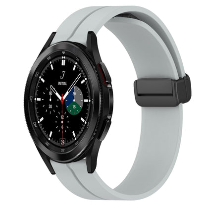 Bracelet de montre en silicone à fermoir magnétique de couleur unie de 20 mm, For Samsung  Galaxy Watch4 Classic 46mm, For Samsung Galaxy Watch Active2 40mm, For Samsung Galaxy Watch Active2 44mm, For Samsung Galaxy Watch 42mm