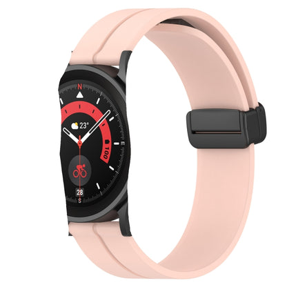 Bracelet de montre en silicone à fermoir magnétique de couleur unie de 20 mm, For Samsung  Galaxy Watch4 Classic 46mm, For Samsung Galaxy Watch Active2 40mm, For Samsung Galaxy Watch Active2 44mm, For Samsung Galaxy Watch 42mm