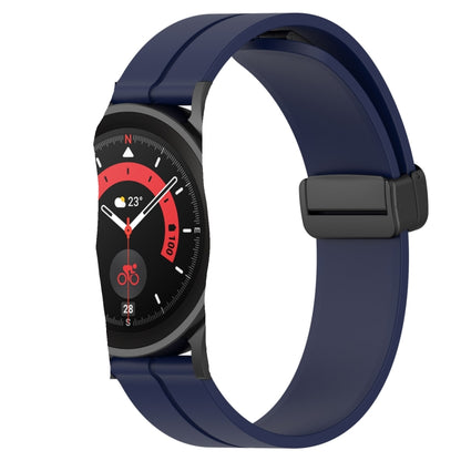 Bracelet de montre en silicone à fermoir magnétique de couleur unie de 20 mm, For Samsung  Galaxy Watch4 Classic 46mm, For Samsung Galaxy Watch Active2 40mm, For Samsung Galaxy Watch Active2 44mm, For Samsung Galaxy Watch 42mm