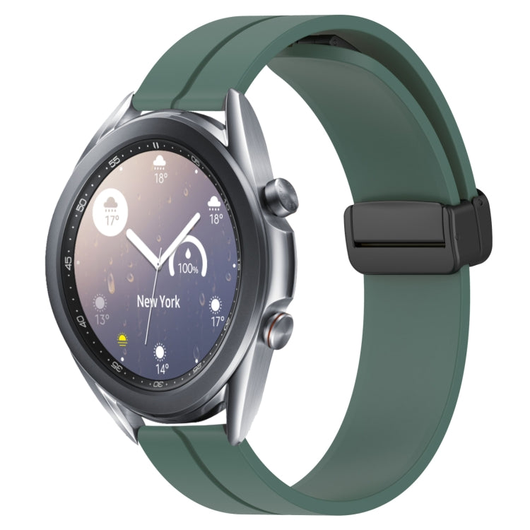 Bracelet de montre en silicone à fermoir magnétique de couleur unie de 22 mm, For Samsung Galaxy Watch3 45mm, For Samsung Galaxy Watch 46mm, For Samsung Gear S3 Classic, For Samsung Gear S3 Frontier