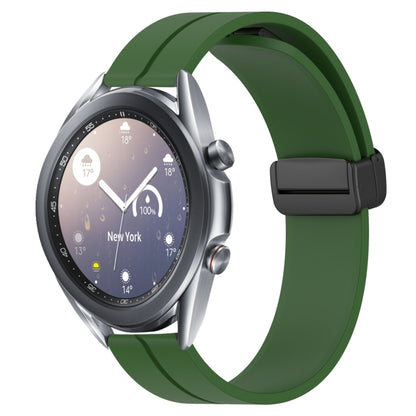 Bracelet de montre en silicone à fermoir magnétique de couleur unie de 22 mm, For Samsung Galaxy Watch3 45mm, For Samsung Galaxy Watch 46mm, For Samsung Gear S3 Classic, For Samsung Gear S3 Frontier