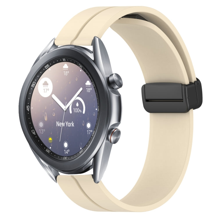 Bracelet de montre en silicone à fermoir magnétique de couleur unie de 22 mm, For Samsung Galaxy Watch3 45mm, For Samsung Galaxy Watch 46mm, For Samsung Gear S3 Classic, For Samsung Gear S3 Frontier