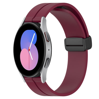 Bracelet de montre en silicone à fermoir magnétique de couleur unie de 22 mm, For Samsung Galaxy Watch3 45mm, For Samsung Galaxy Watch 46mm, For Samsung Gear S3 Classic, For Samsung Gear S3 Frontier