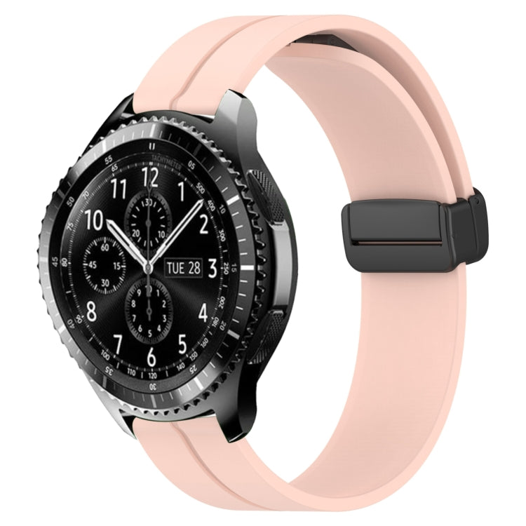 Bracelet de montre en silicone à fermoir magnétique de couleur unie de 22 mm, For Samsung Galaxy Watch3 45mm, For Samsung Galaxy Watch 46mm, For Samsung Gear S3 Classic, For Samsung Gear S3 Frontier