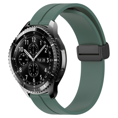 Bracelet de montre en silicone à fermoir magnétique de couleur unie de 22 mm, For Samsung Galaxy Watch3 45mm, For Samsung Galaxy Watch 46mm, For Samsung Gear S3 Classic, For Samsung Gear S3 Frontier