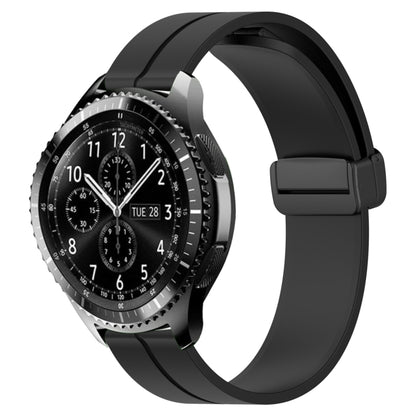 Bracelet de montre en silicone à fermoir magnétique de couleur unie de 22 mm, For Samsung Galaxy Watch3 45mm, For Samsung Galaxy Watch 46mm, For Samsung Gear S3 Classic, For Samsung Gear S3 Frontier