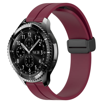 Bracelet de montre en silicone à fermoir magnétique de couleur unie de 22 mm, For Samsung Galaxy Watch3 45mm, For Samsung Galaxy Watch 46mm, For Samsung Gear S3 Classic, For Samsung Gear S3 Frontier