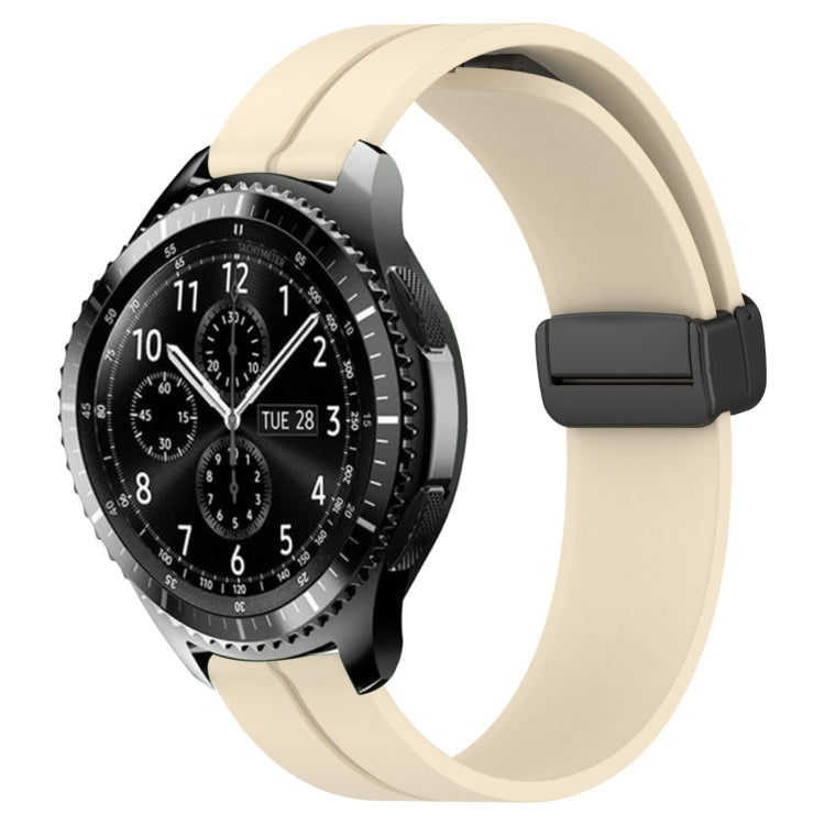 Bracelet de montre en silicone à fermoir magnétique de couleur unie de 22 mm, For Samsung Galaxy Watch3 45mm, For Samsung Galaxy Watch 46mm, For Samsung Gear S3 Classic, For Samsung Gear S3 Frontier