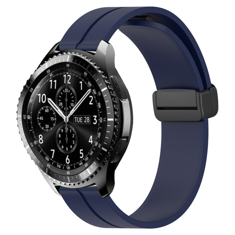 Bracelet de montre en silicone à fermoir magnétique de couleur unie de 22 mm, For Samsung Galaxy Watch3 45mm, For Samsung Galaxy Watch 46mm, For Samsung Gear S3 Classic, For Samsung Gear S3 Frontier