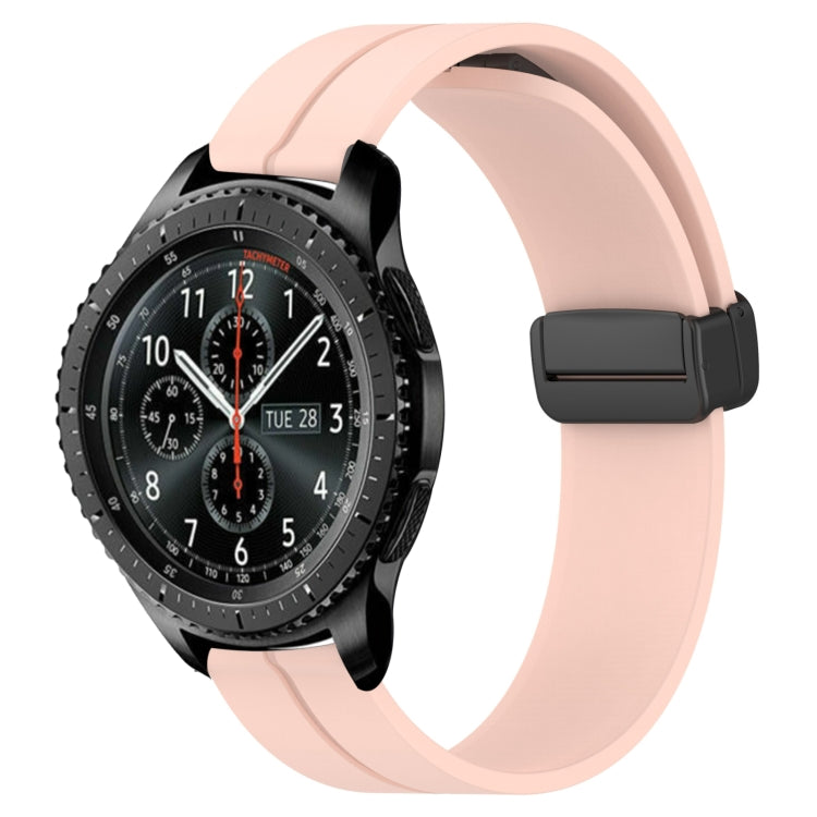 Bracelet de montre en silicone à fermoir magnétique de couleur unie de 22 mm, For Samsung Galaxy Watch3 45mm, For Samsung Galaxy Watch 46mm, For Samsung Gear S3 Classic, For Samsung Gear S3 Frontier