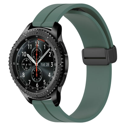 Bracelet de montre en silicone à fermoir magnétique de couleur unie de 22 mm, For Samsung Galaxy Watch3 45mm, For Samsung Galaxy Watch 46mm, For Samsung Gear S3 Classic, For Samsung Gear S3 Frontier